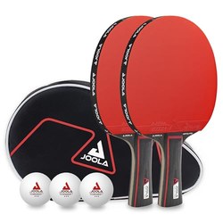 JOOLA Tischtennis-Set Duo PRO (2 Schläger, 3 Bälle, Hülle)