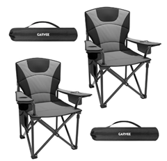 GarveeLife Campingstuhl 2er-Set (64 cm Sitzbreite, bis 200 kg) für 79€ (-16%)
