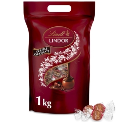 Lindt LINDOR Schokoladen Kugeln Double Chocolate (1 kg) für 28€ (-32%)