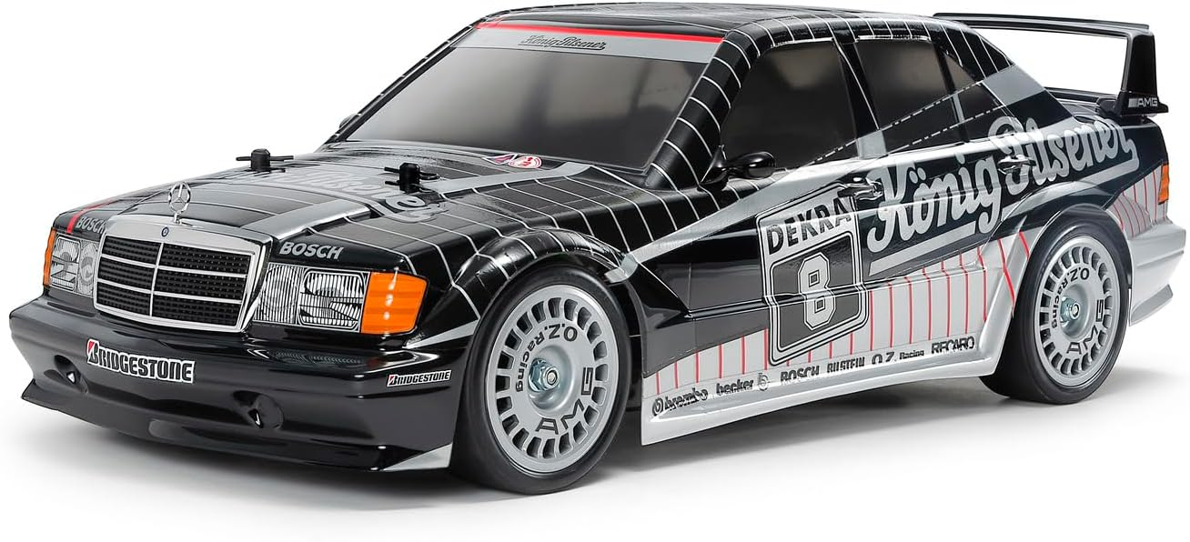 Tamiya RC-Bausatz Mercedes 190E Evo II DTM 1991 „König Pilsener“ mit TT-02 Allradchassis, 1:10 für 125€ (-17%)