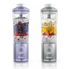 Ninja Blast Max Tragbarer Mixer (Doppelset, Lavendel/Silber)