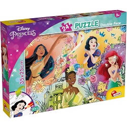 Disney Prinzessinnen Puzzle (24 Teile) mit Ausmal-Rückseite für 4€ (-40%)