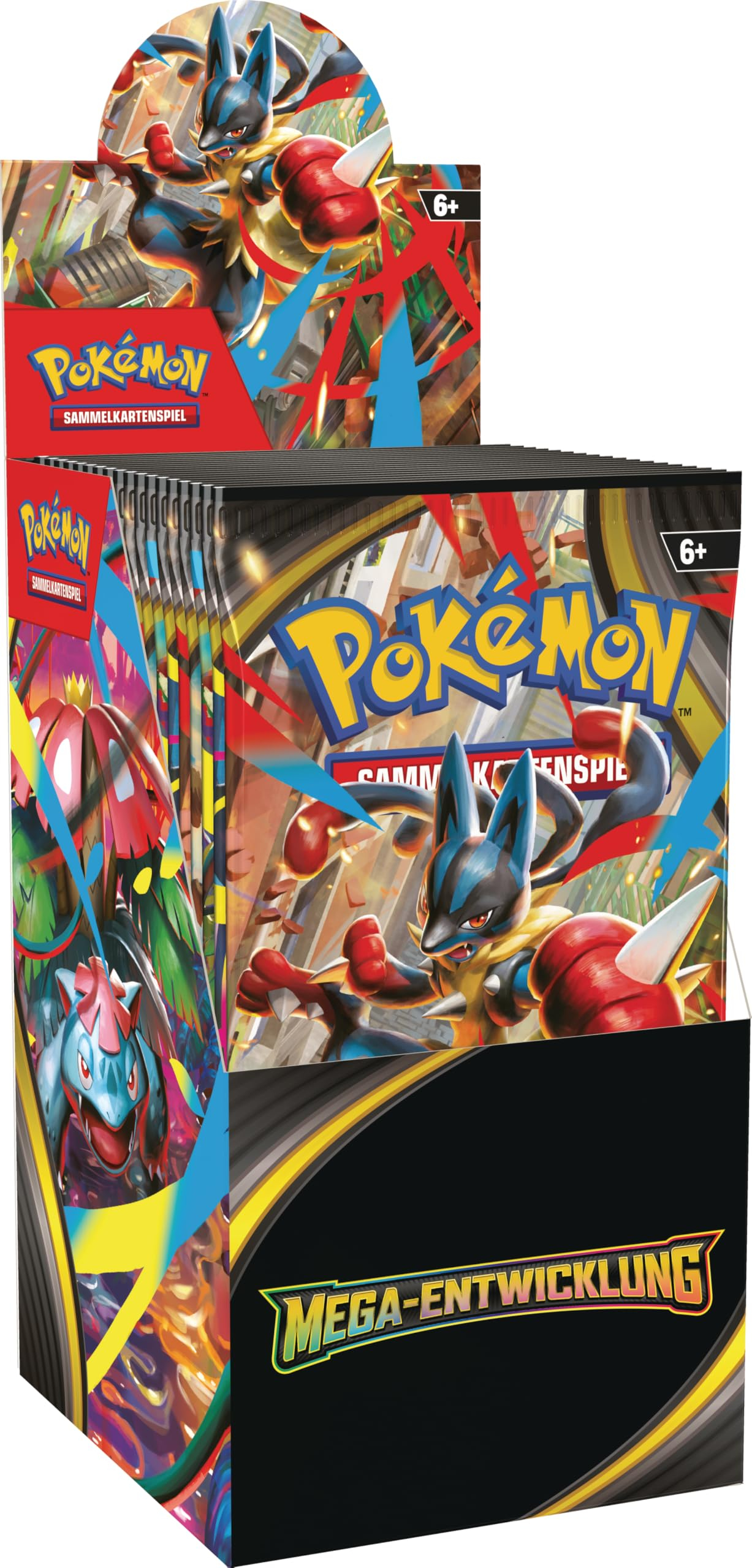 Pokémon-Sammelkartenspiel: Boosterpack-Display Mega-Entwicklung (enthält 18 Boosterpacks) (Einladung)