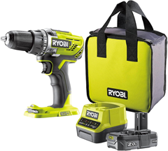 RYOBI 18V ONE+ Akku-Bohrschrauber Set R18DD3-120S für 83€ (-13%)