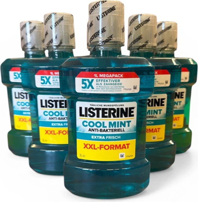 Listerine Cool Mint Extra Frisch Mundspülung, 1000ml für 5€ (-29%)
