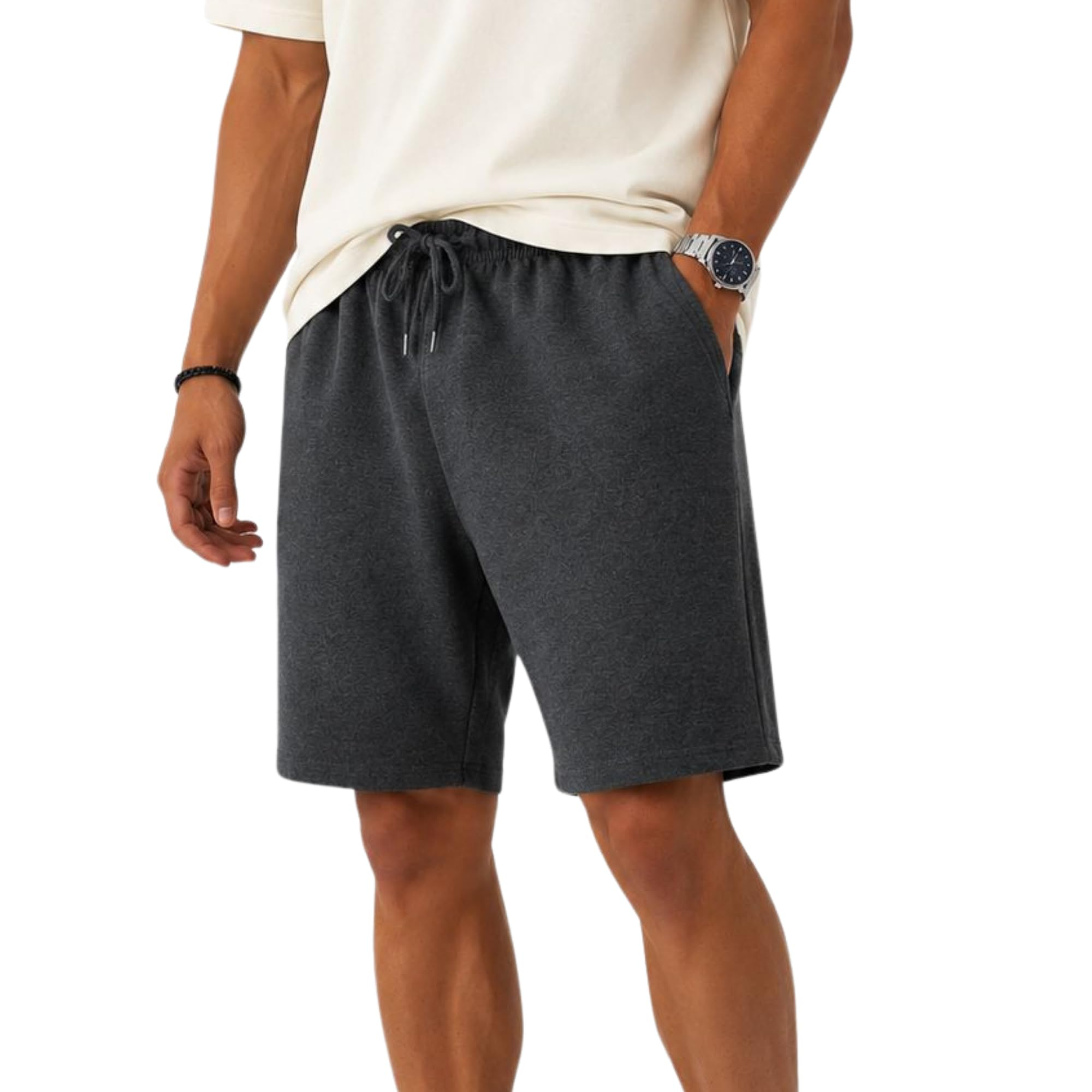 ROSS CAMP Sporthose Herren Kurz Shorts Herren – Kurze Hosen Herren, Laufshorts Männer Sommer Baumwolle für 9€ (-24%)