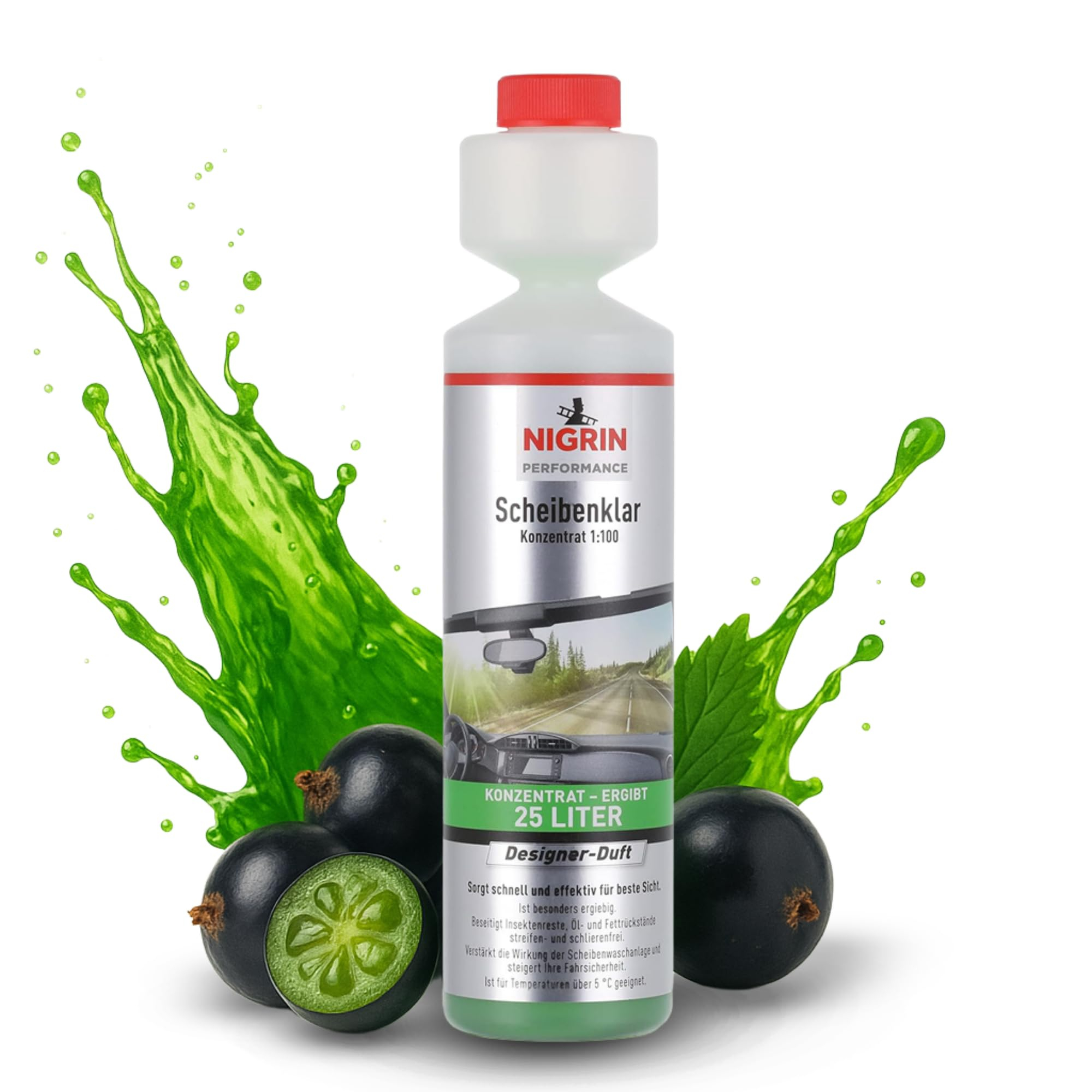 NIGRIN Performance Scheibenklar Konzentrat 1:100 Designer Duft | 250 ml für 4€ (-22%)