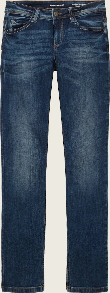 Tom Tailor Alexa Straight Jeans mit Bio-Baumwolle Jeans mid stone wash denim (Damen) für 29€ (-21%)