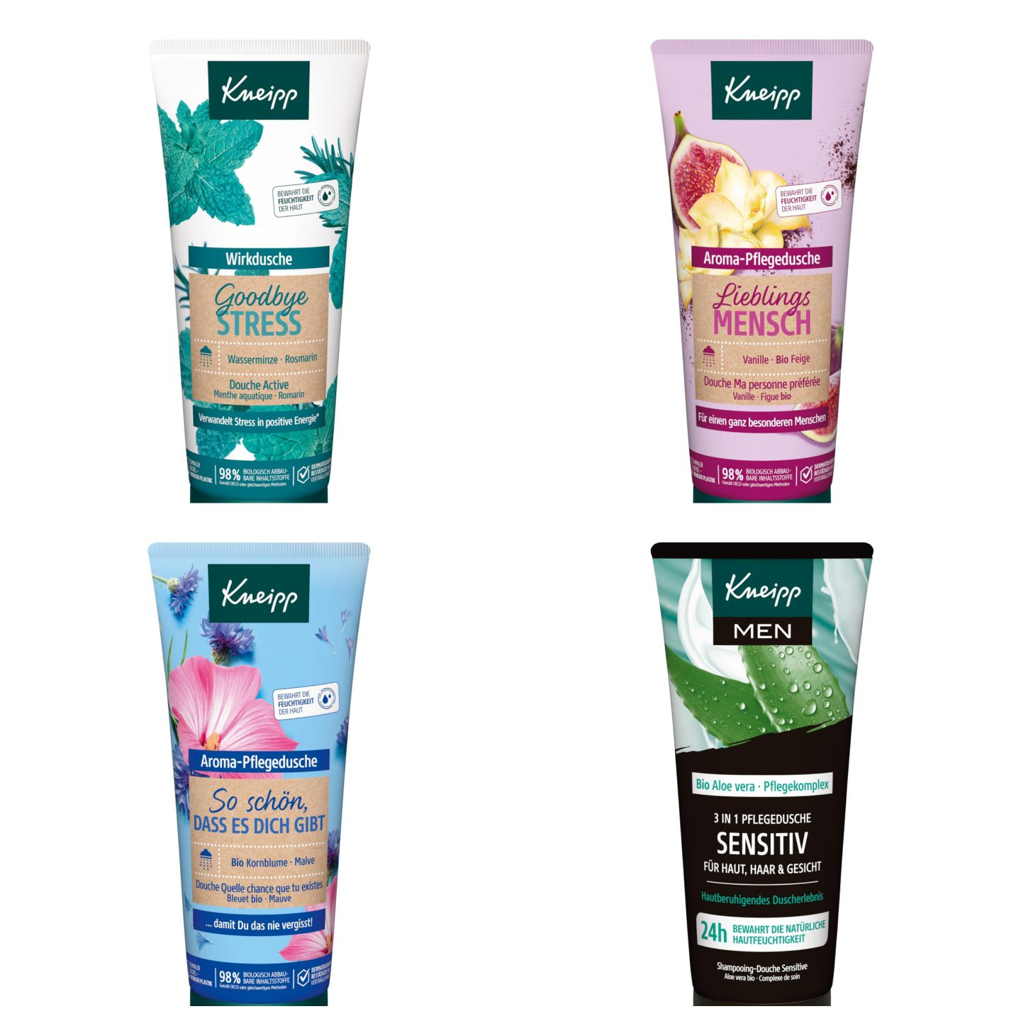[Amazon Sparabo] Kneipp Duschgel | zb Goodbye Stress | o. Lieblingsmensch/So schön, dass es Dich gibt/MEN Sensitiv je 1,85€ | je 200ml für 2€ (-41%)