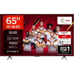 TCL 65T8C 65 Zoll QLED 4K TV (144Hz, Google TV, Onkyo Sound) für 499€ (-18%)