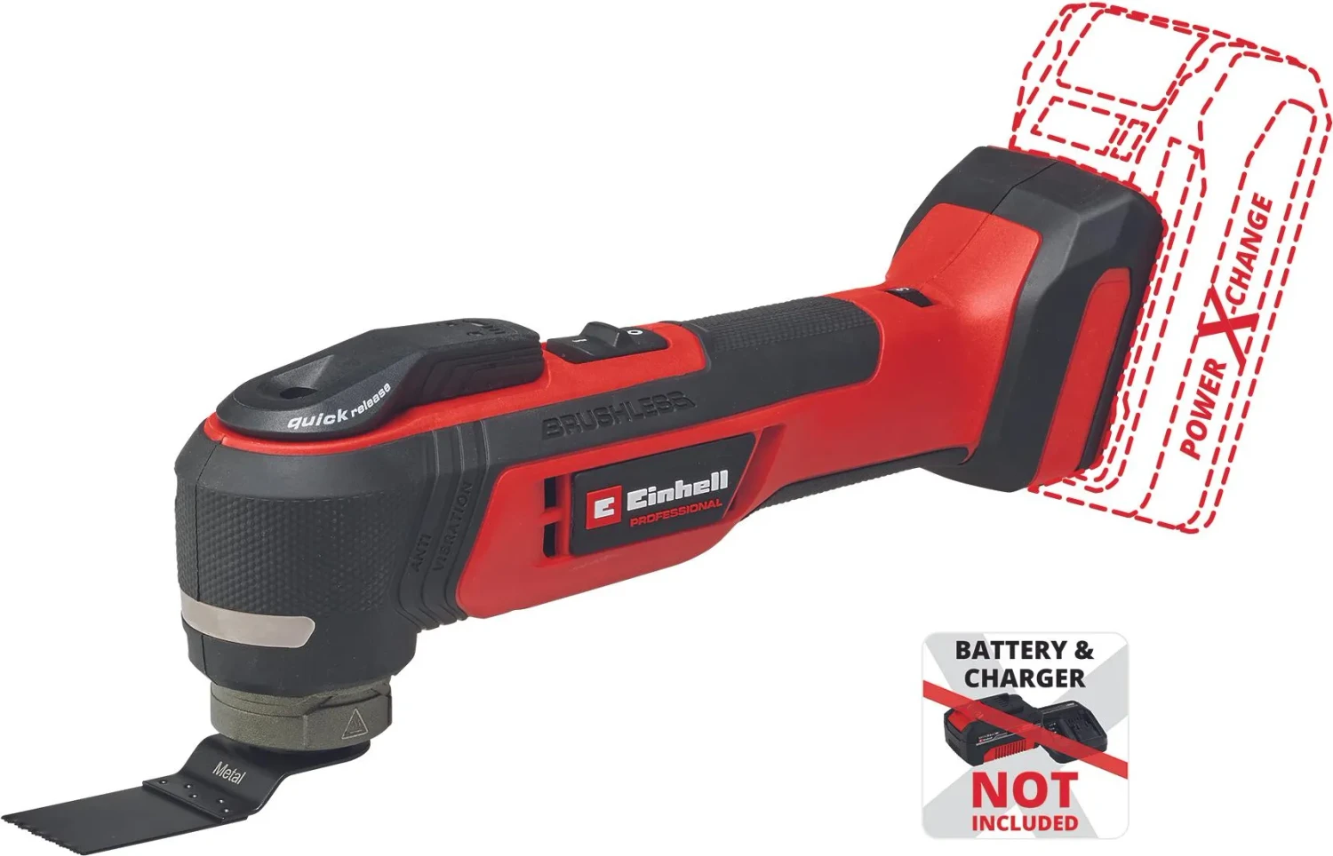 Einhell Professional TP-MG 18 Li BL Akku-Multifunktionswerkzeug solo inkl. Zubehör für 95€ (-7%)