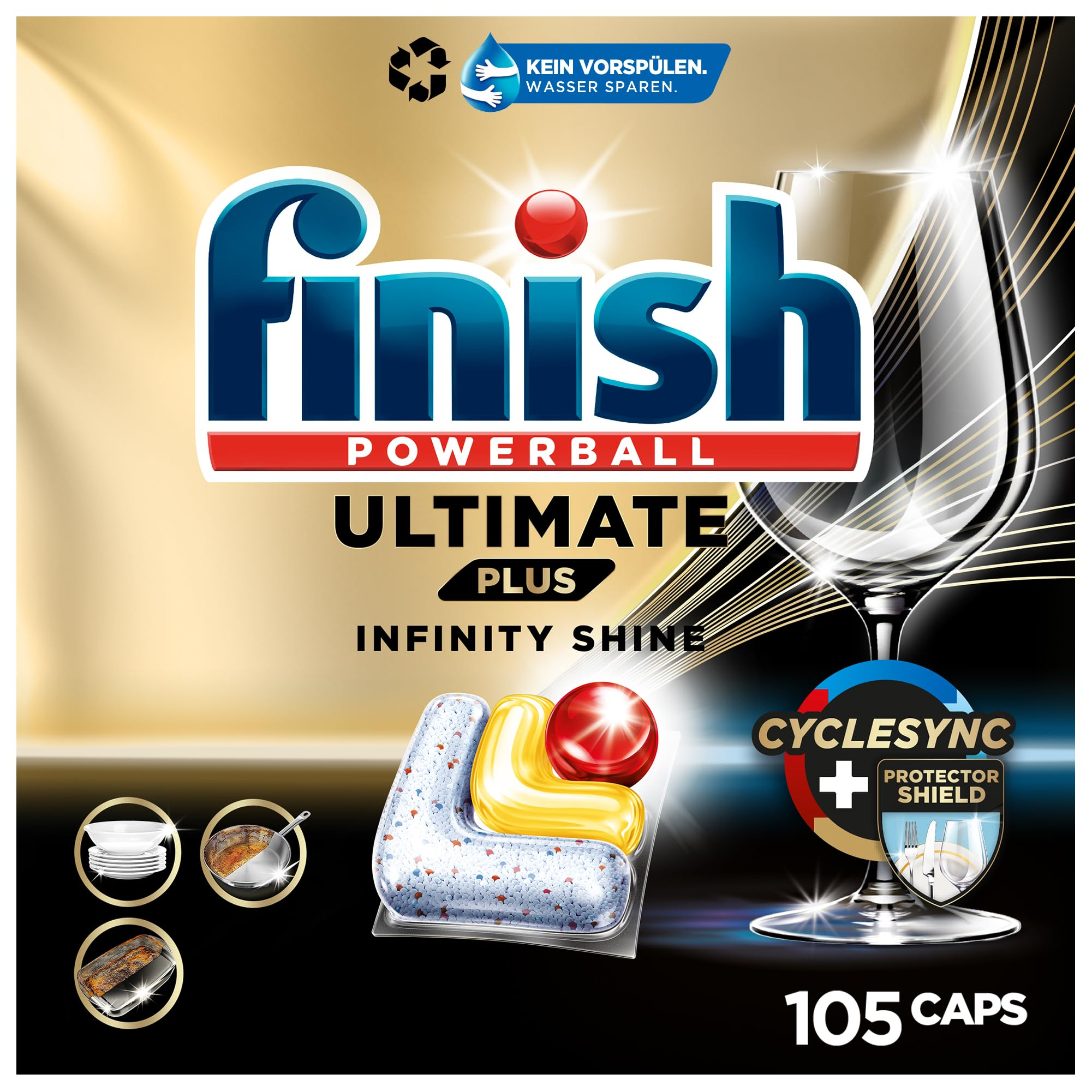 Finish Ultimate Plus Infinity Shine Citrus Spülmaschinentabs 105 Stück für 17€ (-35%)