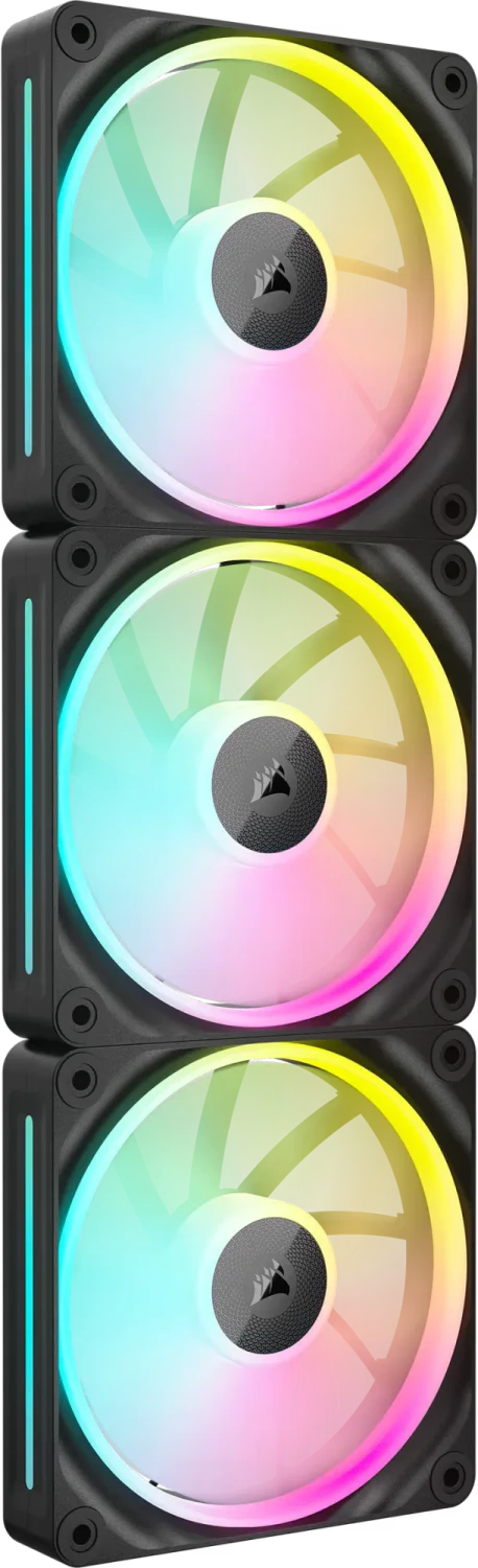 Corsair iCUE LINK LX120 RGB Starter Kit, schwarz, LED-Steuerung, 120mm, 3er-Pack für 70€ (-7%)