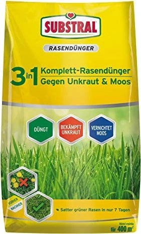 Evergreen Garden Care Substral 3in1 Komplett-Rasendünger, 14kg für 44€ (-9%)