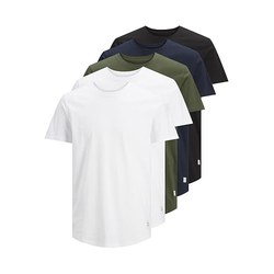 JACK & JONES JJENOA 5er-Pack Herren-T-Shirts