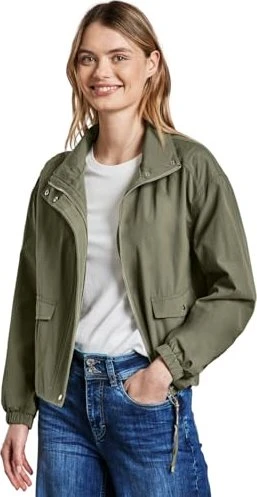Street One Kurze Stehkragen Jacke summer khaki (Damen) für 40€ (-10%)