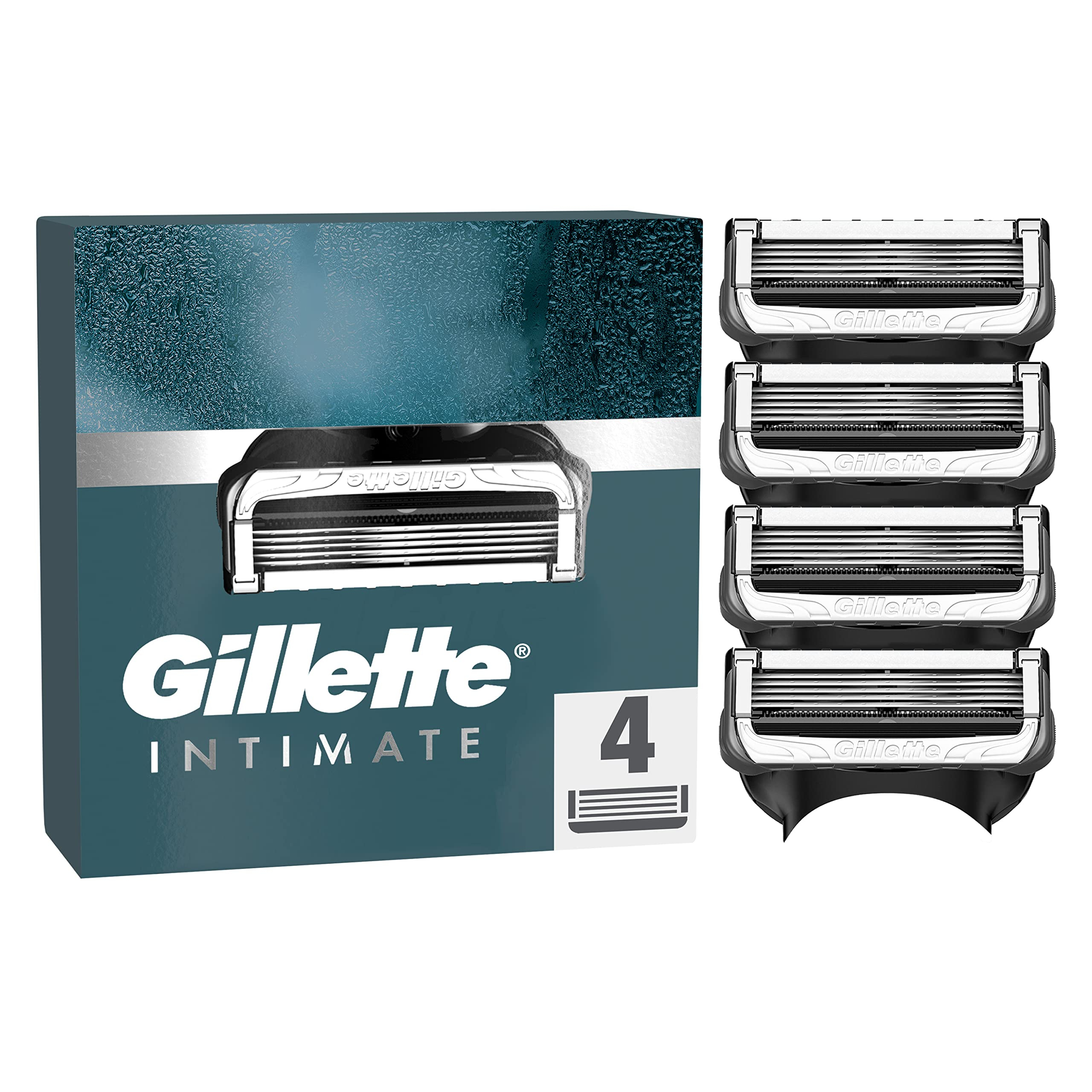 Gillette Intimate Rasierklingen, 4 Stück für 10€ (-50%)