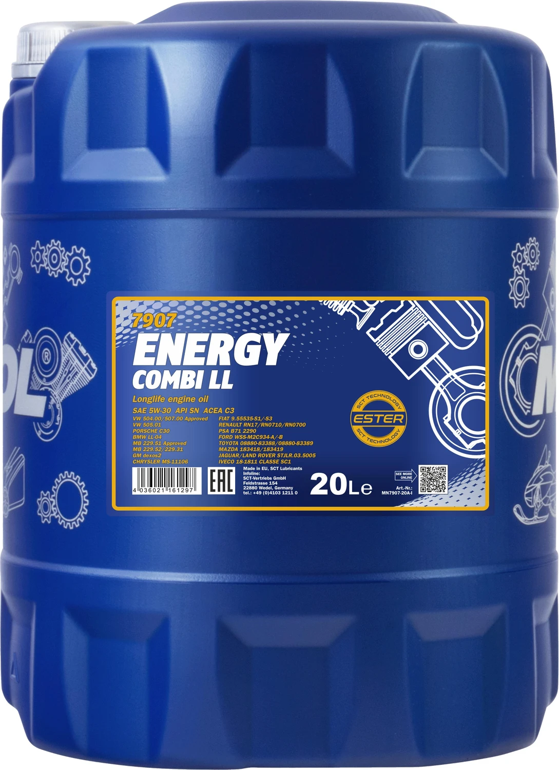 Mannol Energy Combi LL 5W-30 20l für 117€ (-6%)