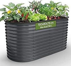 Arebos Metall-Hochbeet (160x80x78 cm, 780L) für 75€ (-21%)