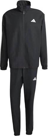 adidas Basic 3-Streifen Trainingsanzug schwarz (Herren) für 27€ (-34%)