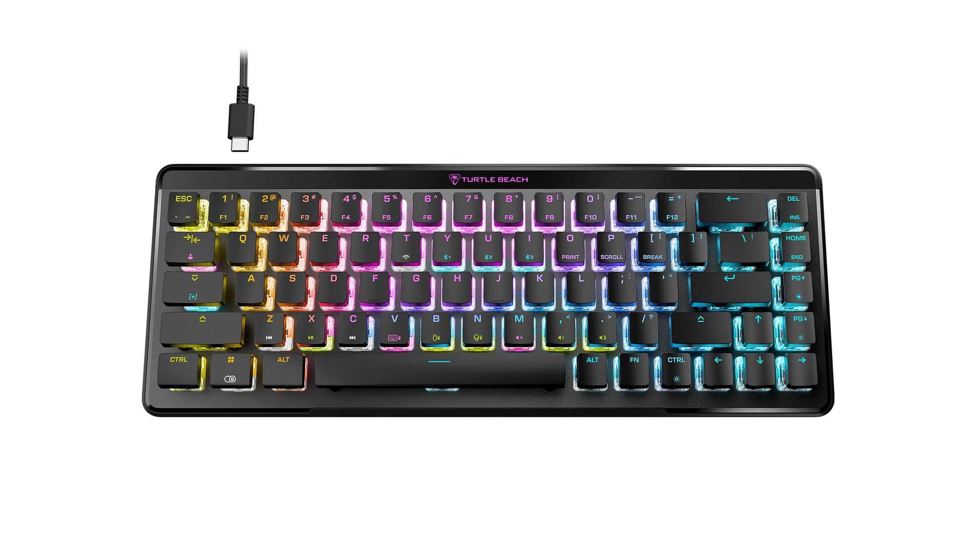 Turtle Beach Vulcan II Mini Air, schwarz, LEDs RGB, TITAN II OPTICAL RED Gaming Tastatur für 87€ (-30%)