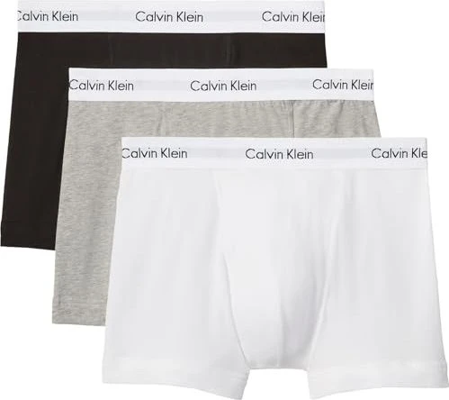 Calvin Klein Cotton Stretch 3er Boxer Briefs black/white/grey heather (Herren) für 23€ (-13%)
