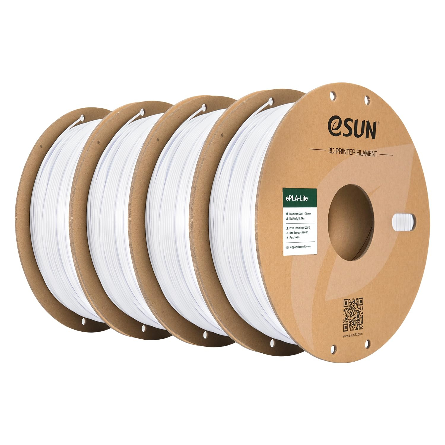 4 kg Esun Kaltweiß PLA Filament 1.75mm für 28€ (-30%)