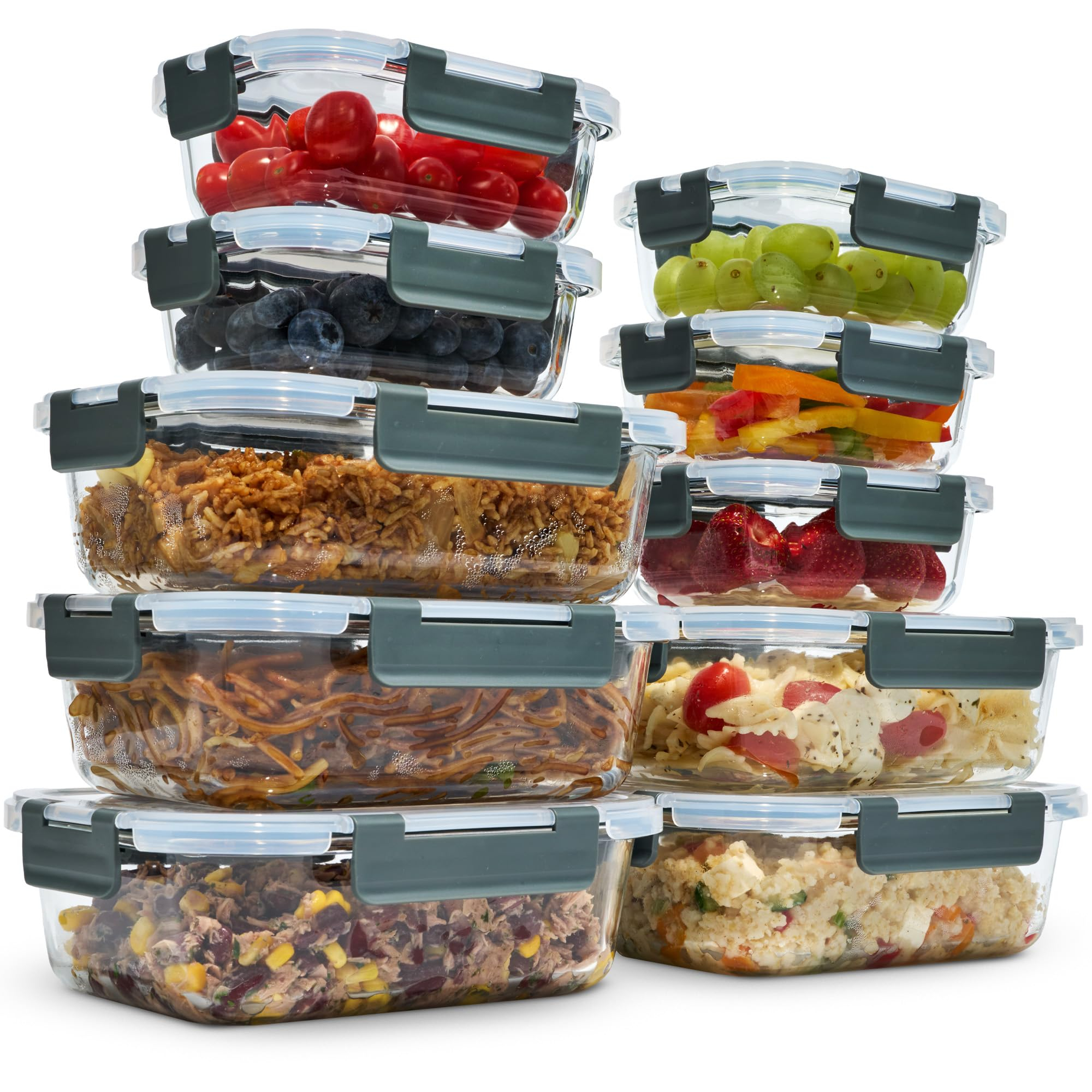 Frischhaltedosen 10 teilig aus Glas mit Deckel für 30€ (-25%)