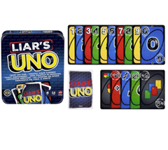 Mattel Games Liar‘s UNO in der Metalldose für 7€ (-48%)