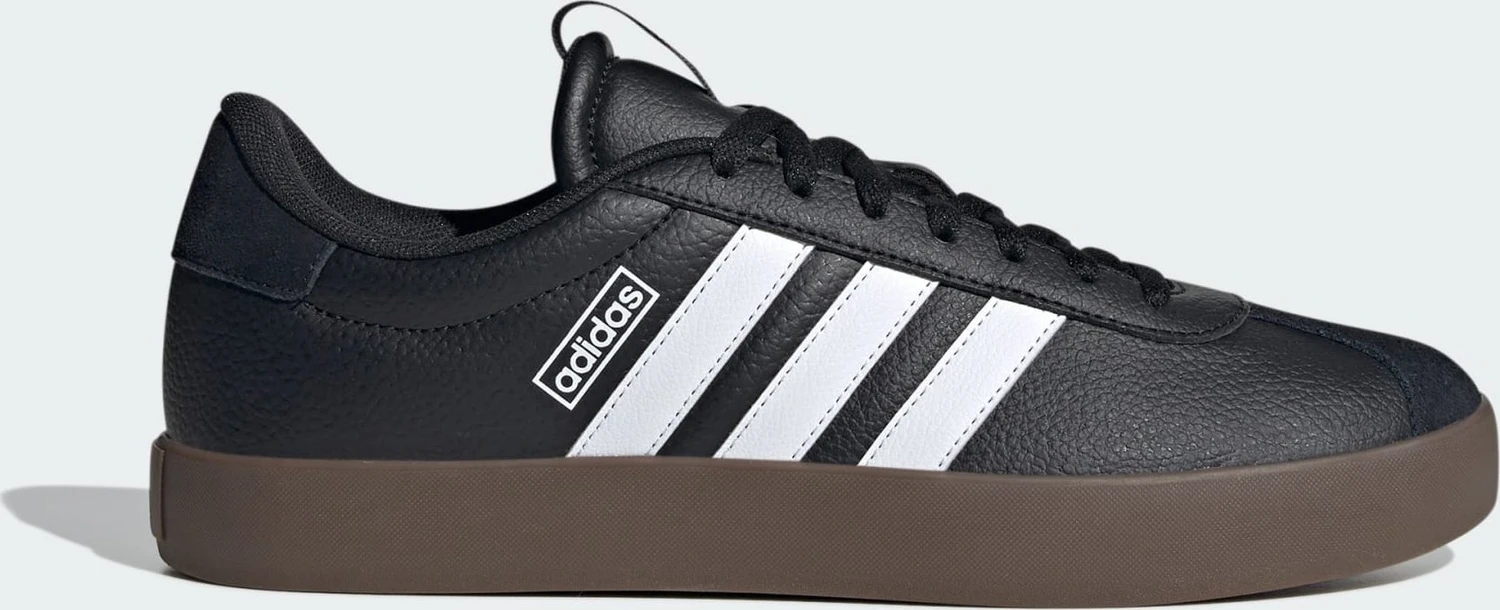 adidas VL Court 3.0 core black/cloud white/gum (Herren) für 27€ (-7%)