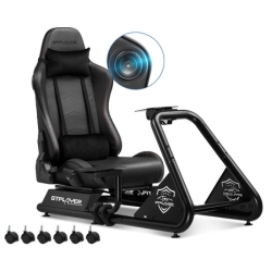 GTPLAYER Simulator Cockpit, SIM Racing Cockpit mit Lautsprechern für 229€ (-23%)