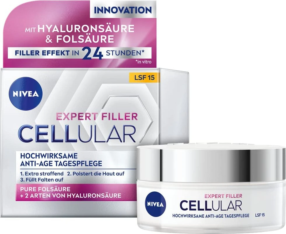Nivea Hyaluron Cellular Expert Filler Anti-Age Tagespflege LSF15, 50ml für 10€ (-15%)