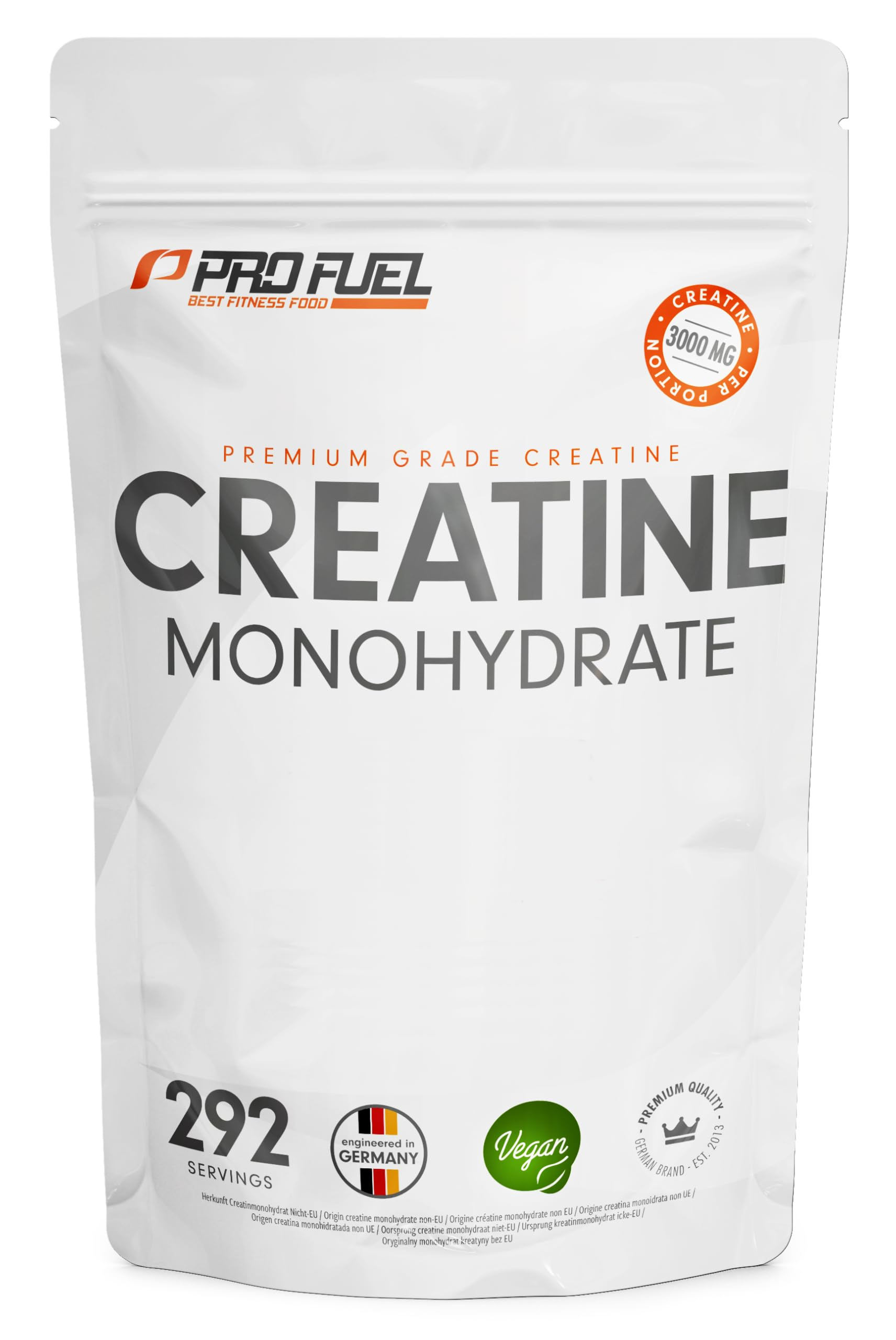 ( personalisiert)Creatin Monohydrat Pulver 1kg / 1000g reines Kreatin Monohydrat in mikronisierter Qualität für 12€ (-37%)