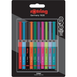 10er-Pack rOtring Liner Fineliner (0,4 mm, diverse Farben) für 7€ (-28%)