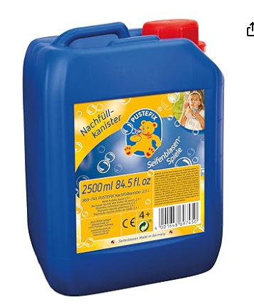 PUSTEFIX – Seifenblasen Nachfüllkanister 2,5 Liter für 8€ (-23%)