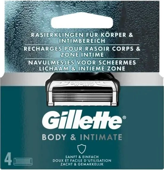 Gillette Intimate Rasierklinge, 4er-Pack für 10€ (-47%)