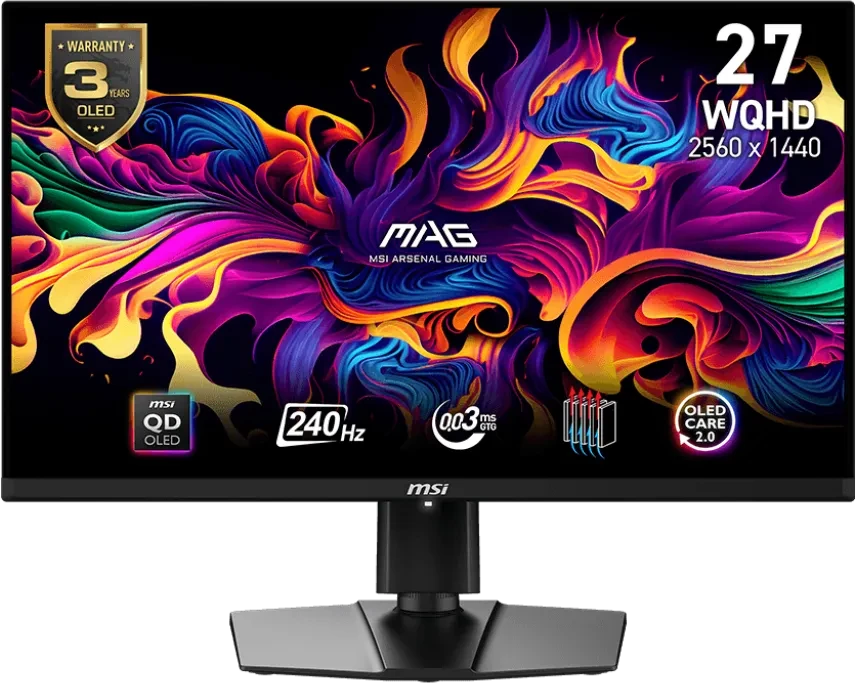 MSI MAG 271QPX QD-OLED E2, 26.5″ für 414€ (-8%)