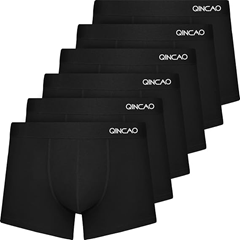 6er Pack QINCAO Herren Boxershorts (ohne Etikett) für 17€ (-15%)