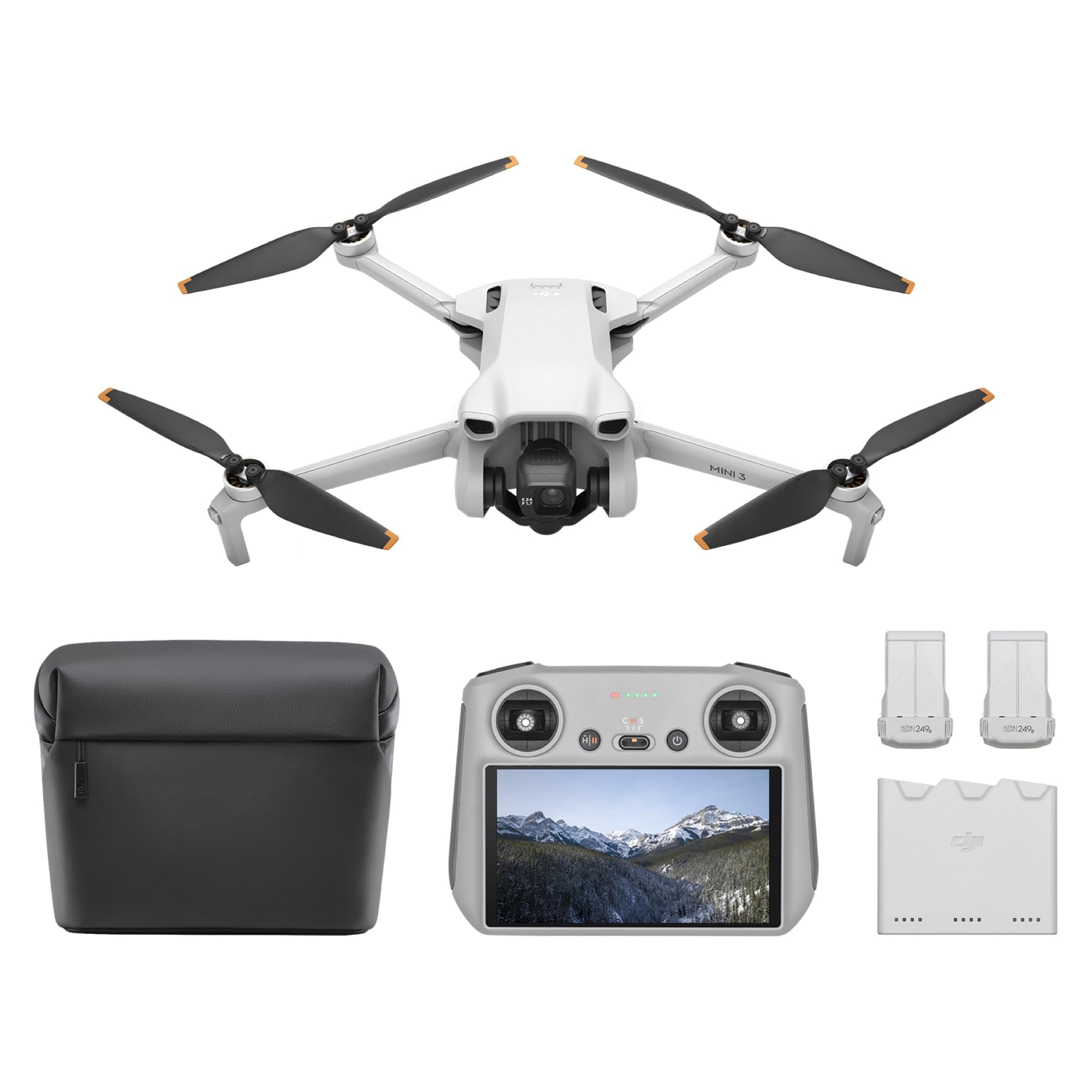 DJI Mini 3 Fly More Combo (DJI RC) – Ultraleichte, Faltbare Mini Drohne mit Kamera für 398€ (-10%)