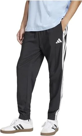 adidas Essential Three Stripes Woven Trainingshose lang schwarz/weiß (Herren) für 22€ (-6%)