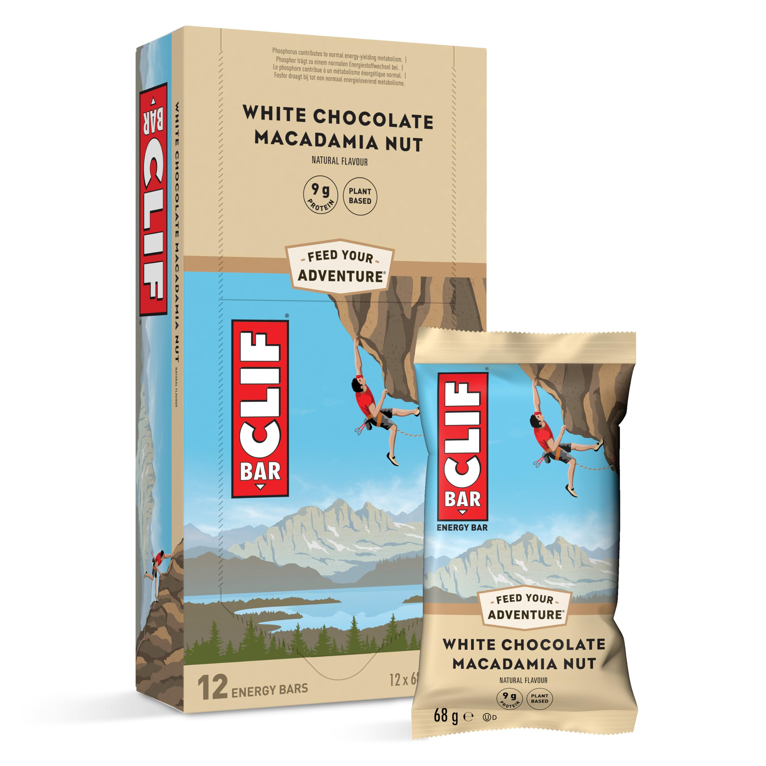 CLIF BAR | Energieriegel – Protein Riegel | 68g | White Chocolate Macadamia Nut – 12 Stück im Angebot bei Amazon für 18€ (-23%)
