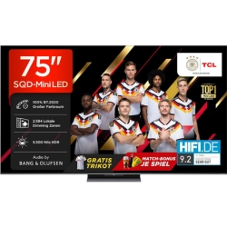 TCL 75C8L 75 Zoll SQD-Mini LED Google TV für 1999€ (-21%)