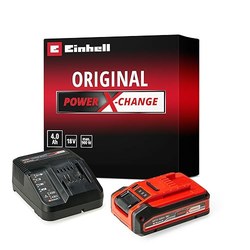 Einhell 4 Ah PLUS Power X-Change Starter Kit (18V Akku + Ladegerät)
