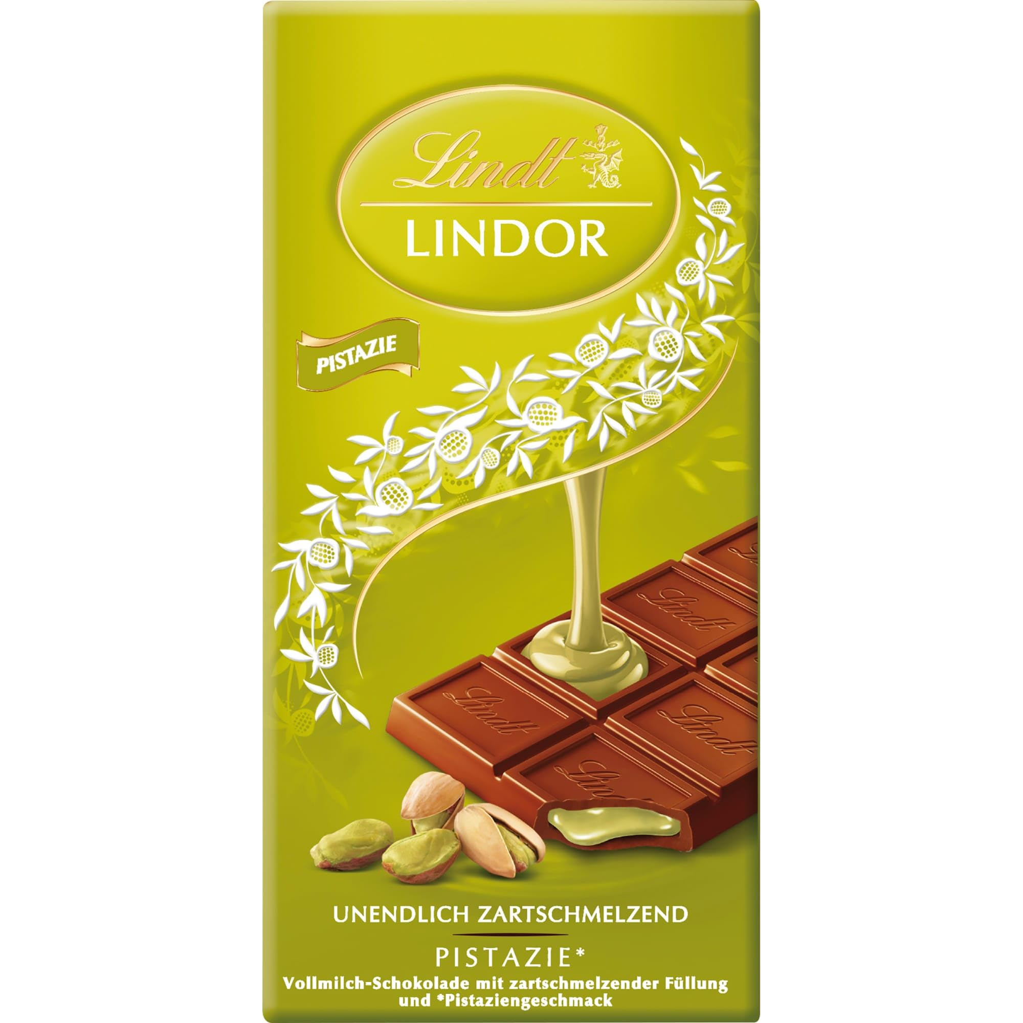 abo/Sparabo Lindt Schokolade | LINDOR Tafel Pistazie | 100g | feinste Vollmilch-Schokolade für 2€ (-49%)