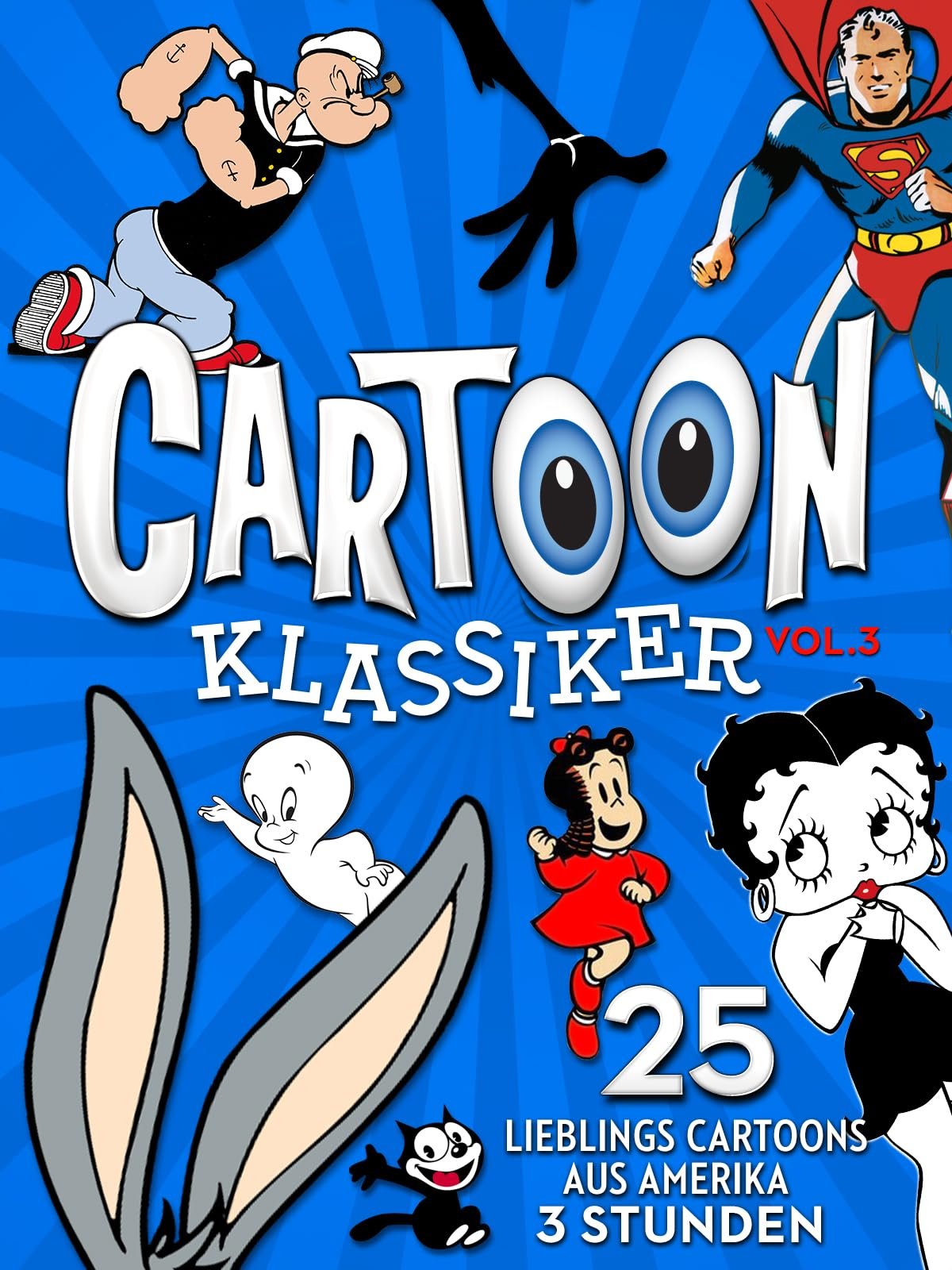 Cartoon Klassiker Vol. 3 – 3 Stunden – digital SD | Bugs Bunny, Popeye, Felix the Cat, Looney Tunes * Preisfehler * Weihnachten auch für 1€ (-93%)