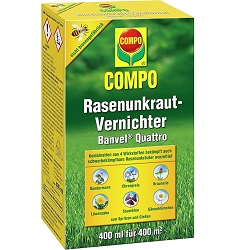COMPO Banvel Quattro Rasenunkraut-Vernichter (400 ml für 400 m²) für 19€ (-16%)