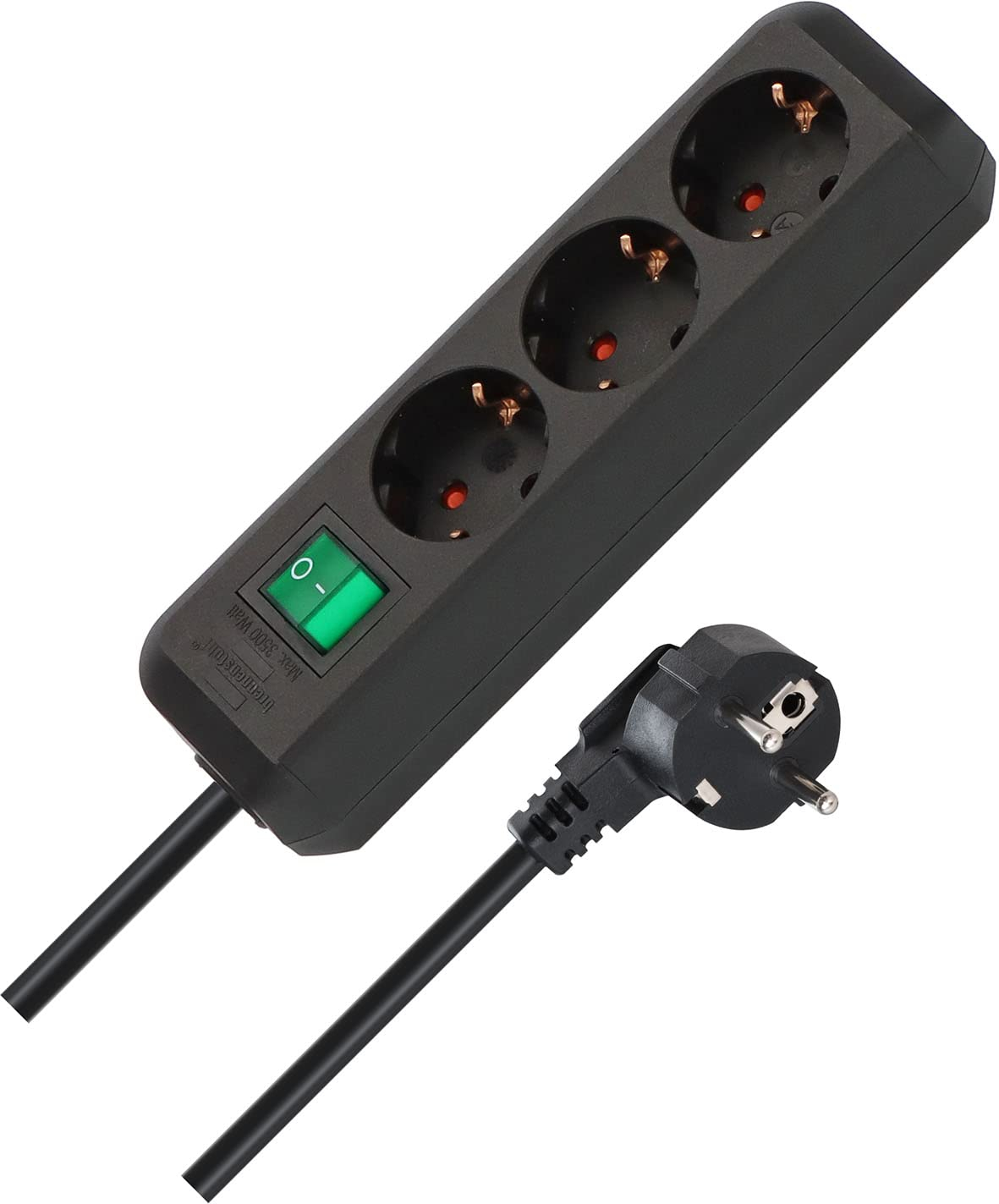 Brennenstuhl Eco-Line 3-Fach Steckdosenleiste mit erhöhtem Berührungsschutz, Schalter und 1,5m Kabel für 4€ (-33%)