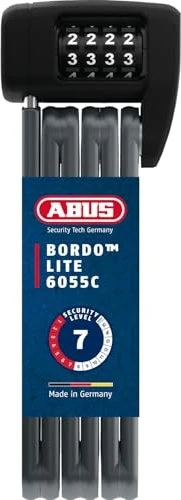 ABUS Bordo Lite 6055/85 SH Faltschloss, Zahlenkombination schwarz für 47€ (-15%)