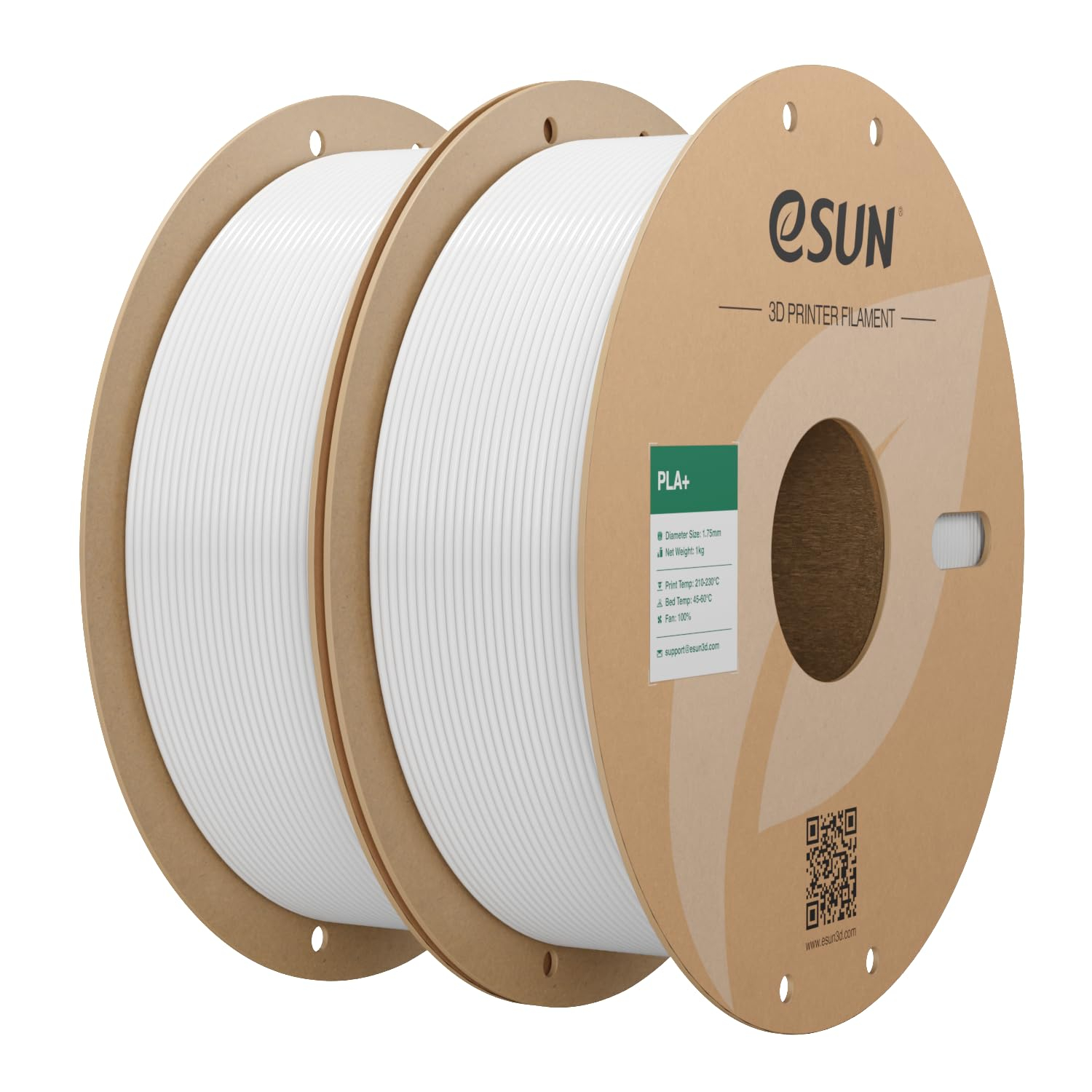 eSUN PLA+ Filament 1.75mm 2kg in Weiß für 17€ (-35%)