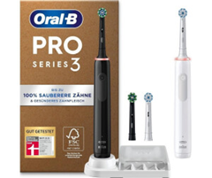 Oral-B Pro Series 3 Doppelpack (2 Handstücke, 4 Bürstenköpfe) für 75€ (-20%)